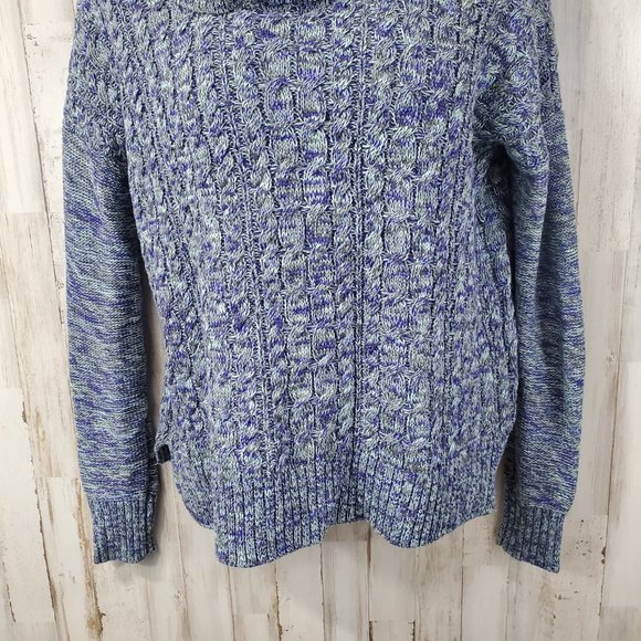 American Eagle Outfitters Womens Sweater S Purple Cable Knit N16 - Picture 3 of 5
